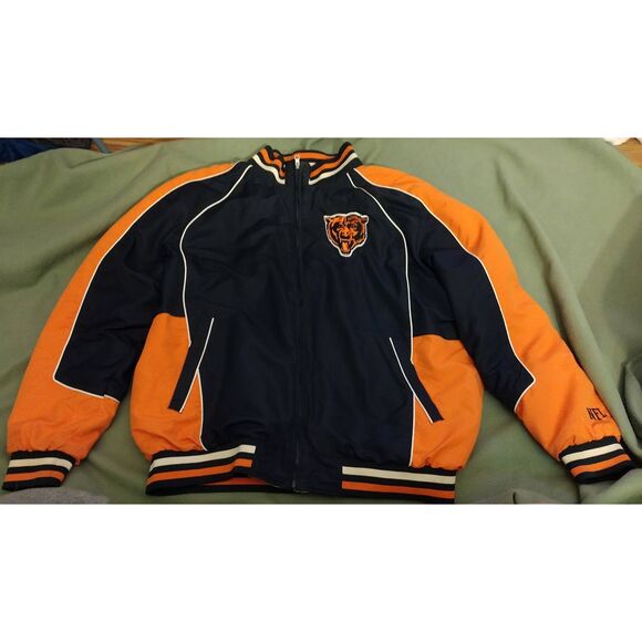 Chicago Bears NFL Glll Full Zip Up Reversible Vintage Jacket XXL. Excellent Cond - Picture 4 of 7